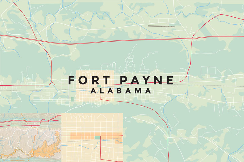 Interactive Map of Fort Payne, AL