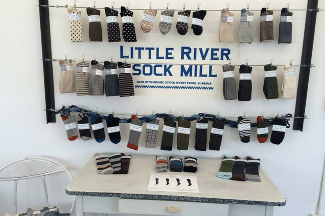 Little River Sock Mill in Fort Payne, Alabama.