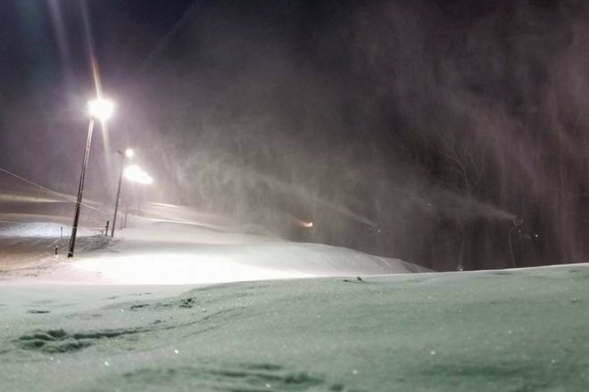 Night lights at Cloudmont Ski Resort