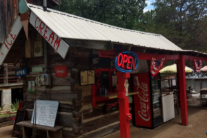 Mentone's Log Cabin Village Ice Cream Shoppe