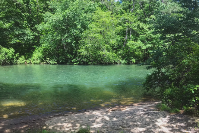 Blue Hole Beach at Little River Canyon