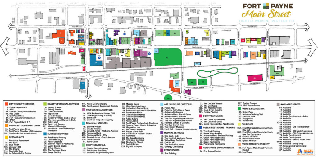 Fort Payne Main Street, the perfect combination of old and new