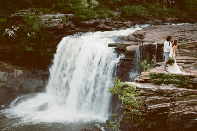 Wedding photos at Little River Falls