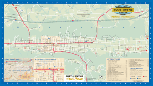 Fort Payne, Alabama, City Map link to PDF.